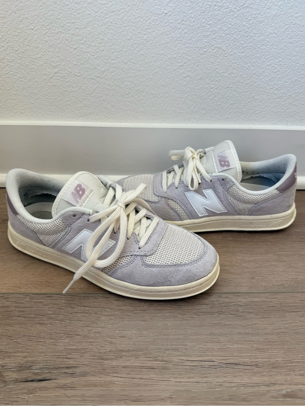 New Balance X Anthropologie T500 Gray Purple Suede Sneakers Women’s 9